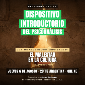 Dispositivo Introductorio del Psicoanálisis - Agosto 2026